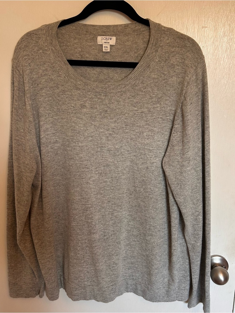 J. Crew Light Gray Scoop Neck Women's Sweater